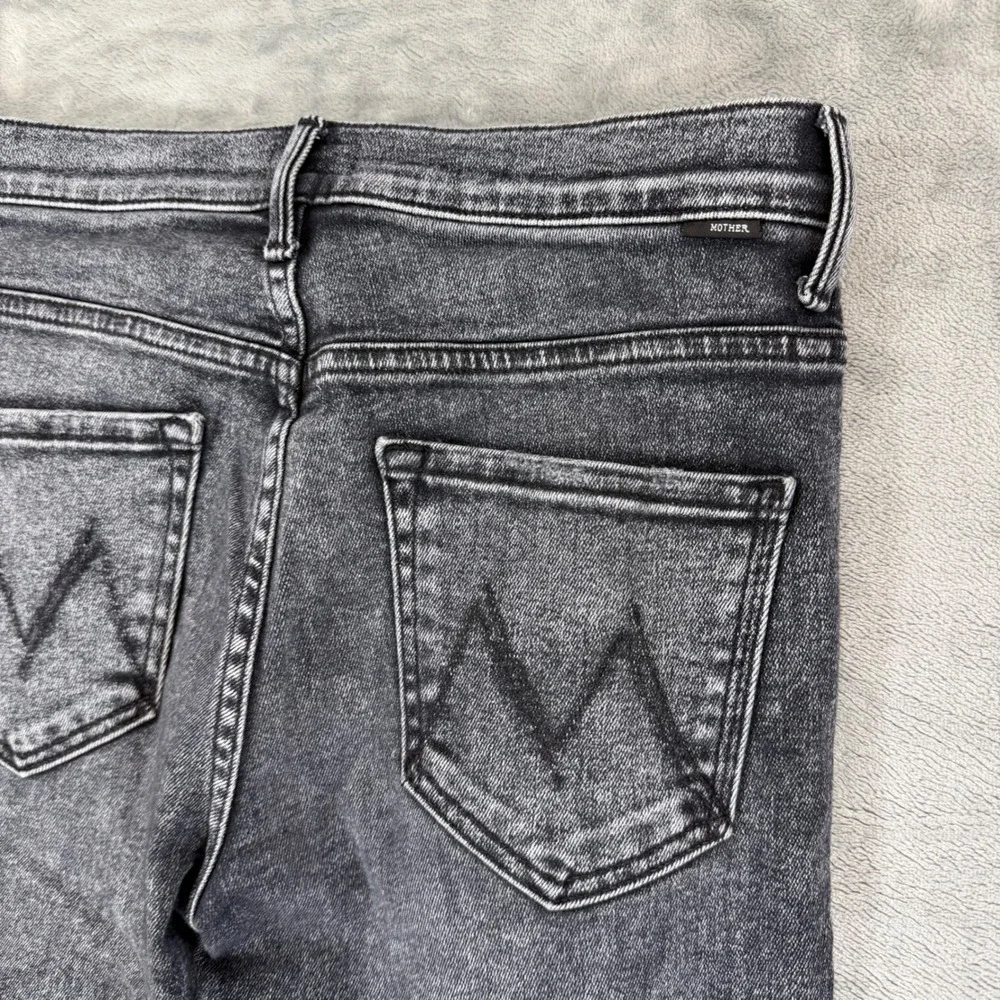 MOTHER The Stunner Skinny Jeans Women's Size 28 Gray Train Stops Denim‎